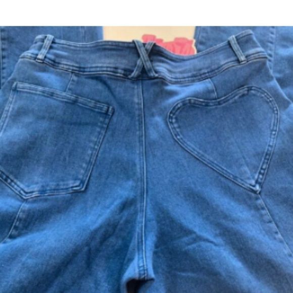 Rich Fashion Womens Wide Leg Straight Jeans Size 6 - Picture 5 of 7